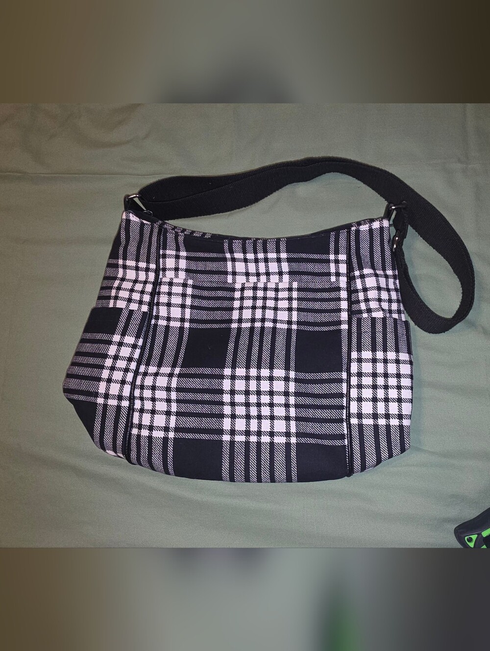 thirty-one Black and White Plaid Shoulder Bag